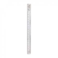 مسطرة 30 سم شفافة بلاستيك 9030